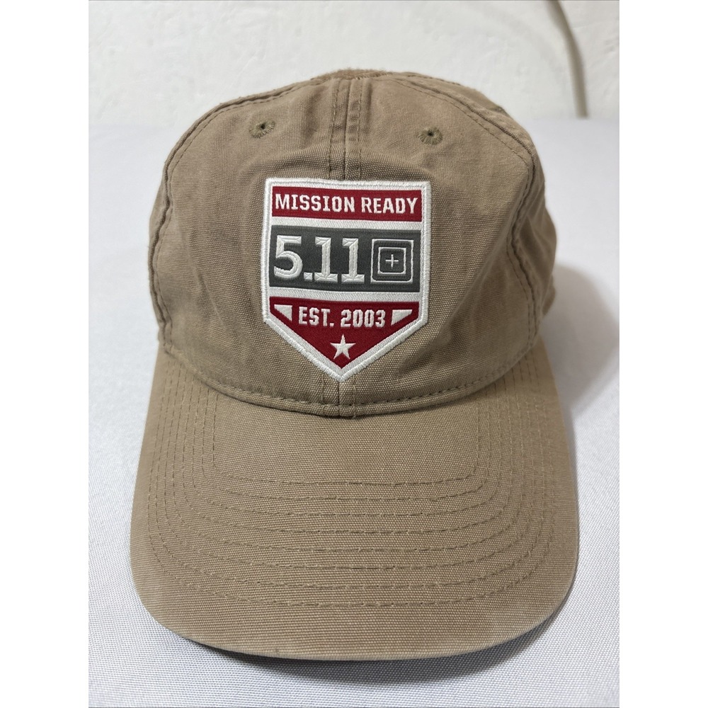 5.11 Tactical Mission Ready Baseball Cap Tan Adjustable Mens One Size